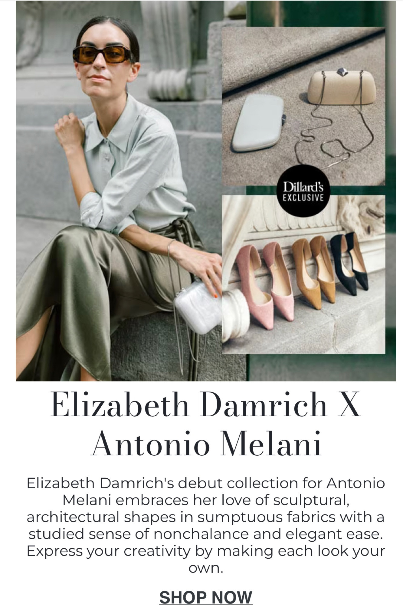 Antonio Melani x Elizabeth Damrich Paris Satchel Bag