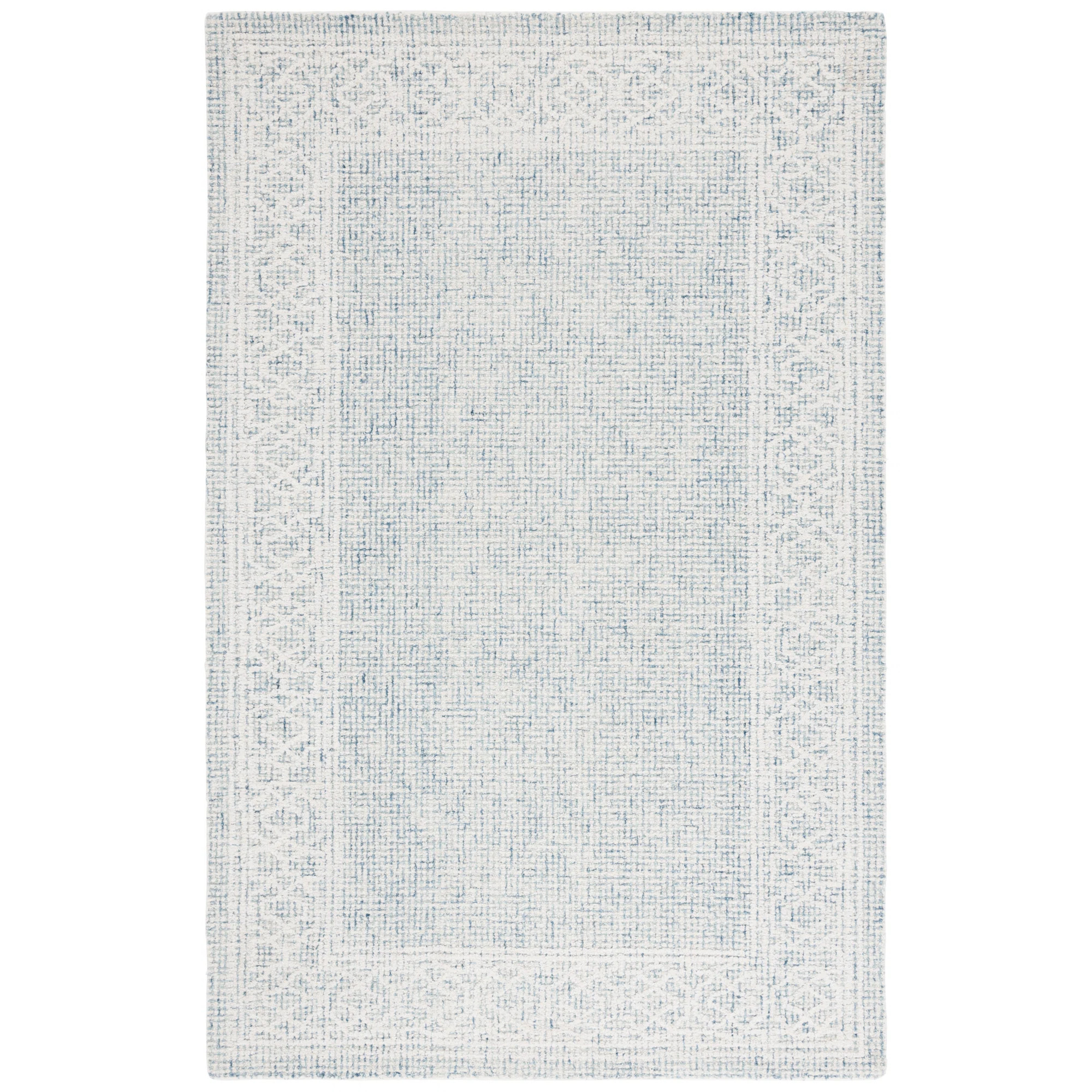 Ebony 277 Hand Tufted Indian Wool Pile Geometric Rug | Birch Lane