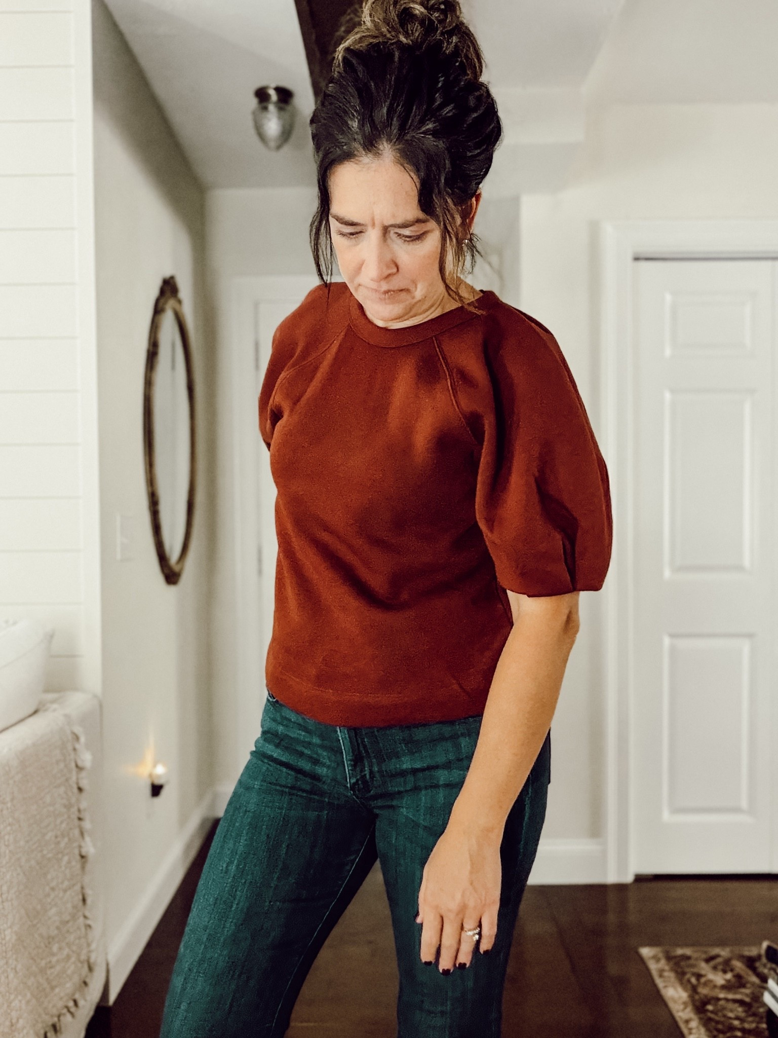 This Walmart top is even cuter on, that it is on the hanger. Wearing a small.

#LTKootd #LTKTall #LTKxWalmart