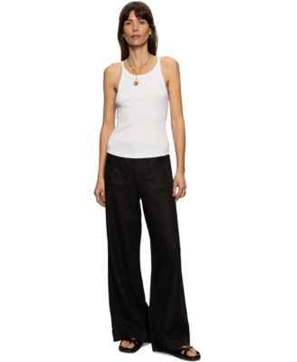 Women's The Linen Marine Wide-Leg Pants | Macy's