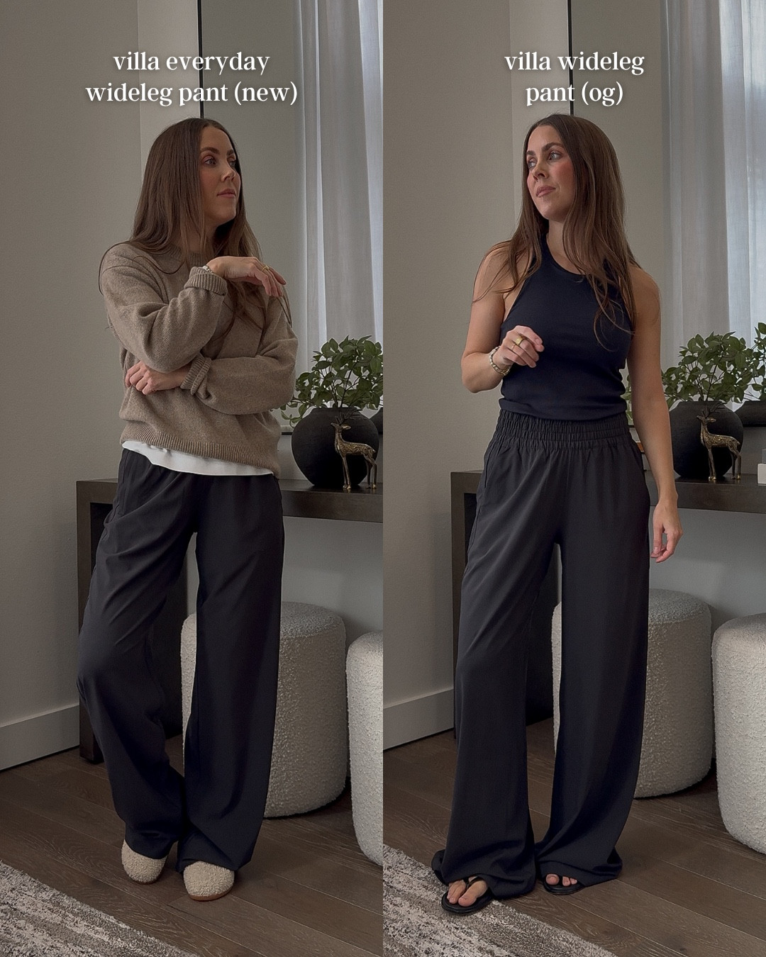 spring outfits for warm + cooler days 🤍 been wearing these @vuoriclothing-us villa pants on repeat — sharing both the original + the new everyday fit. #vuoripartner

I’m wearing an XS in both. Regular inseam on me (5’1”) — they have a longer, relaxed fit but you can also do the short inseam for a more tailored length.


vuori villa wideleg pant, vuori villa everyday wideleg pant, vuori pants review, black wide leg pants outfit, wide leg pants styling, spring outfits casual, transitional outfits spring, petite wide leg pants, petite outfit ideas, comfy travel outfits women, elevated athleisure outfits, everyday outfit ideas, minimal neutral outfits, casual chic outfits women

#LTKootd #LTKActive #LTKSeasonal