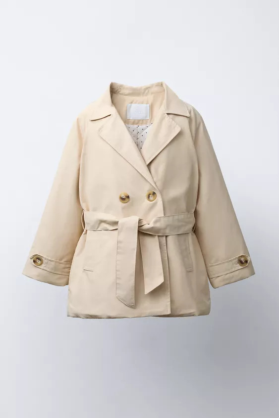 QUILTED BELTED TRENCH COAT | Zara US