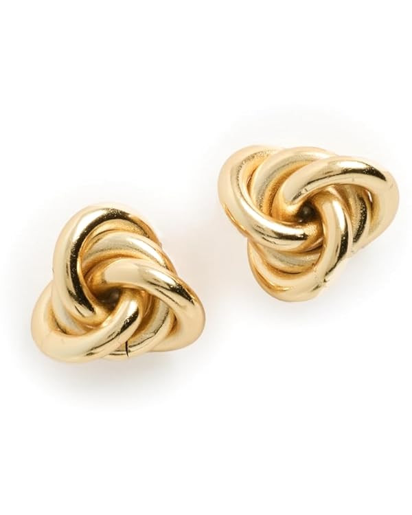 SHASHI Women's Knot Stud Earrings, Gold, One Size | Amazon (US)