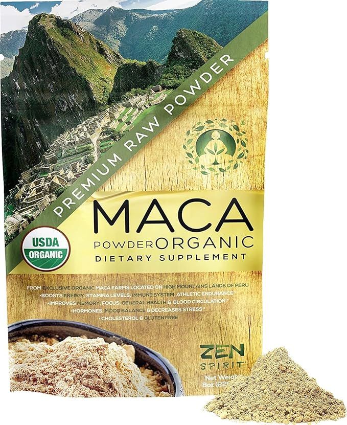 Maca Root Powder Organic - Peruvian Root Premium Grade Superfood (Raw) - USDA & Vegan Certified -... | Amazon (US)
