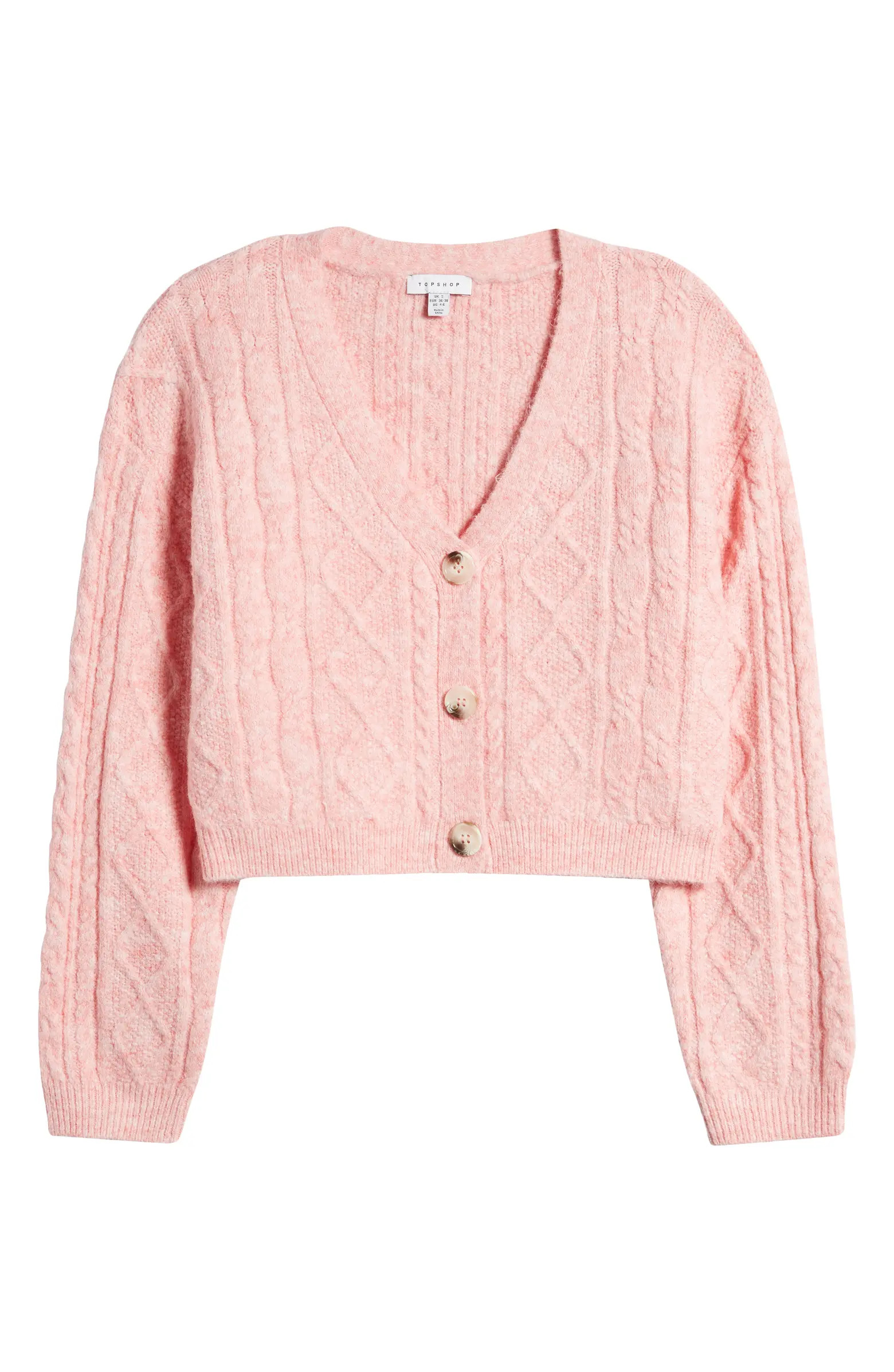 Cable Crop Cardigan | Nordstrom