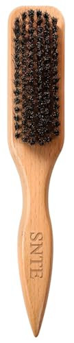 Boar Bristle Slick Back Hair Brush - Smooths Flyaways, Tames Frizz, Styles Edges, Sleeks Ponytails, Buns - Teasing Smoothing Brush for Women & Men Fine/Medium Hair, Styling Accessories for Girls, Kids | Amazon (US)