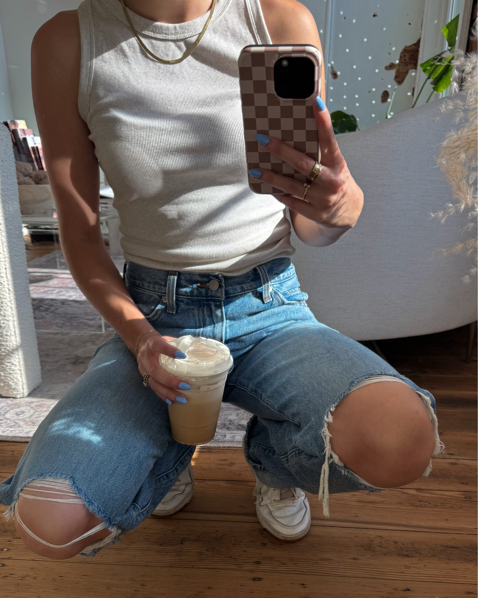 TTS jeans size 26, they are baggy so if you want you can size down! Tank is TTS XS!

#LTKStyleTip #LTKFindsUnder50 #LTKU
