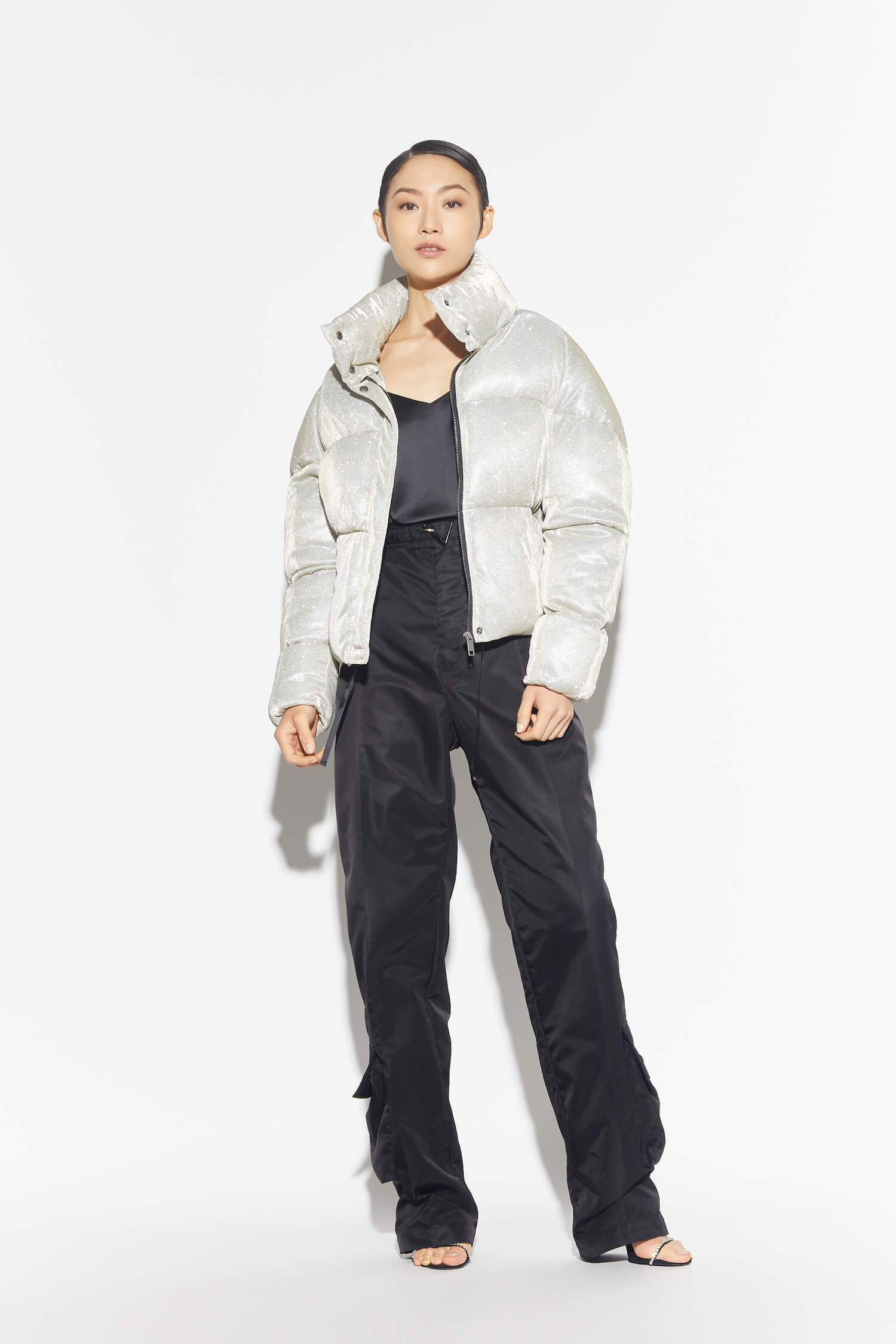 Paula Glitter Puffer | Apparis