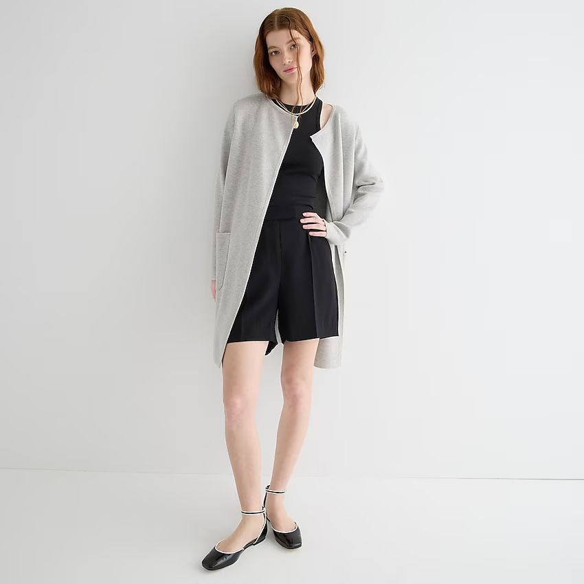 Juliette collarless sweater-blazer | J.Crew US