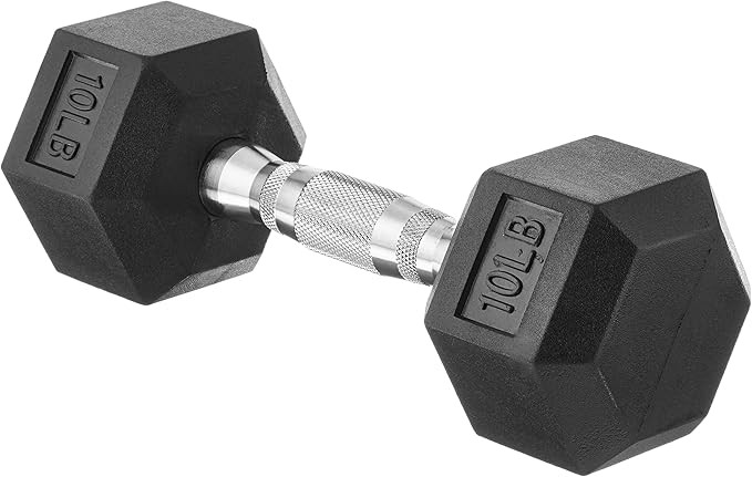 Amazon Basics Rubber Hex Dumbbell Hand Weight | Amazon (US)