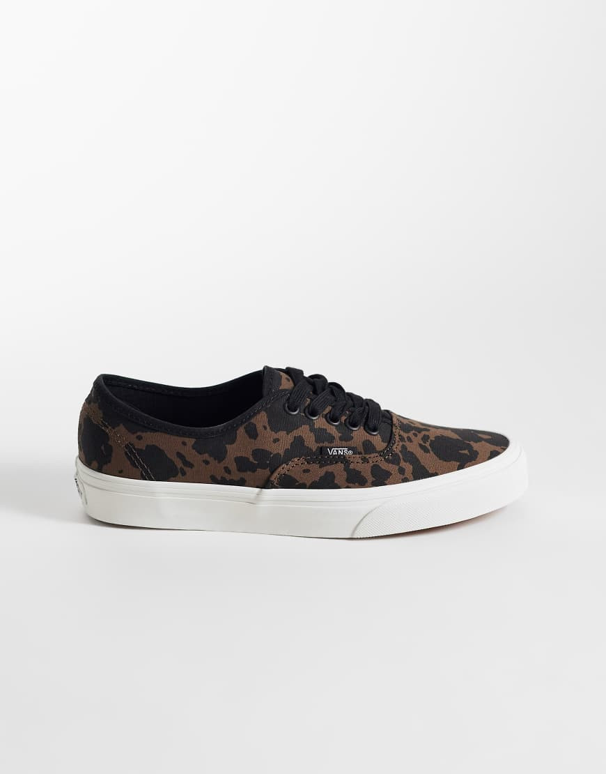 Vans Authentic sneakers in brown cow print-Multi | ASOS (Global)