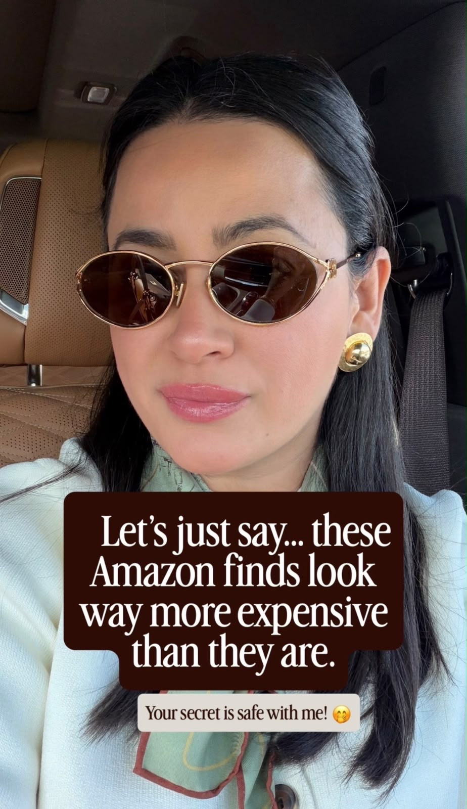 😎✨ Let's just say… these Amazon finds look WAY more expensive than they are! 🤎 I'm always looking for accessories that elevate an outfit without the designer price tag, and these sunglasses are such a chic find. Classic, stylish, and easy to pair with your everyday looks!

Shop these sunglasses and more affordable fashion finds on LTK! 🛍️

Follow @miriamobrien on Instagram + TikTok for more Amazon finds, affordable style, and everyday favorites! 🤍

#LTKStyle #LTKFinds #AmazonFinds #AmazonFashion #AmazonSunglasses #AffordableLuxury #DesignerLookForLess #SunglassesStyle #EverydayStyle #AffordableFashion