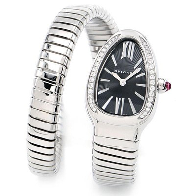 Bvlgari Serpenti Tubogas SP27BSDS.1T SP27S Diamond Quartz Ladies #CS194  | eBay | eBay US
