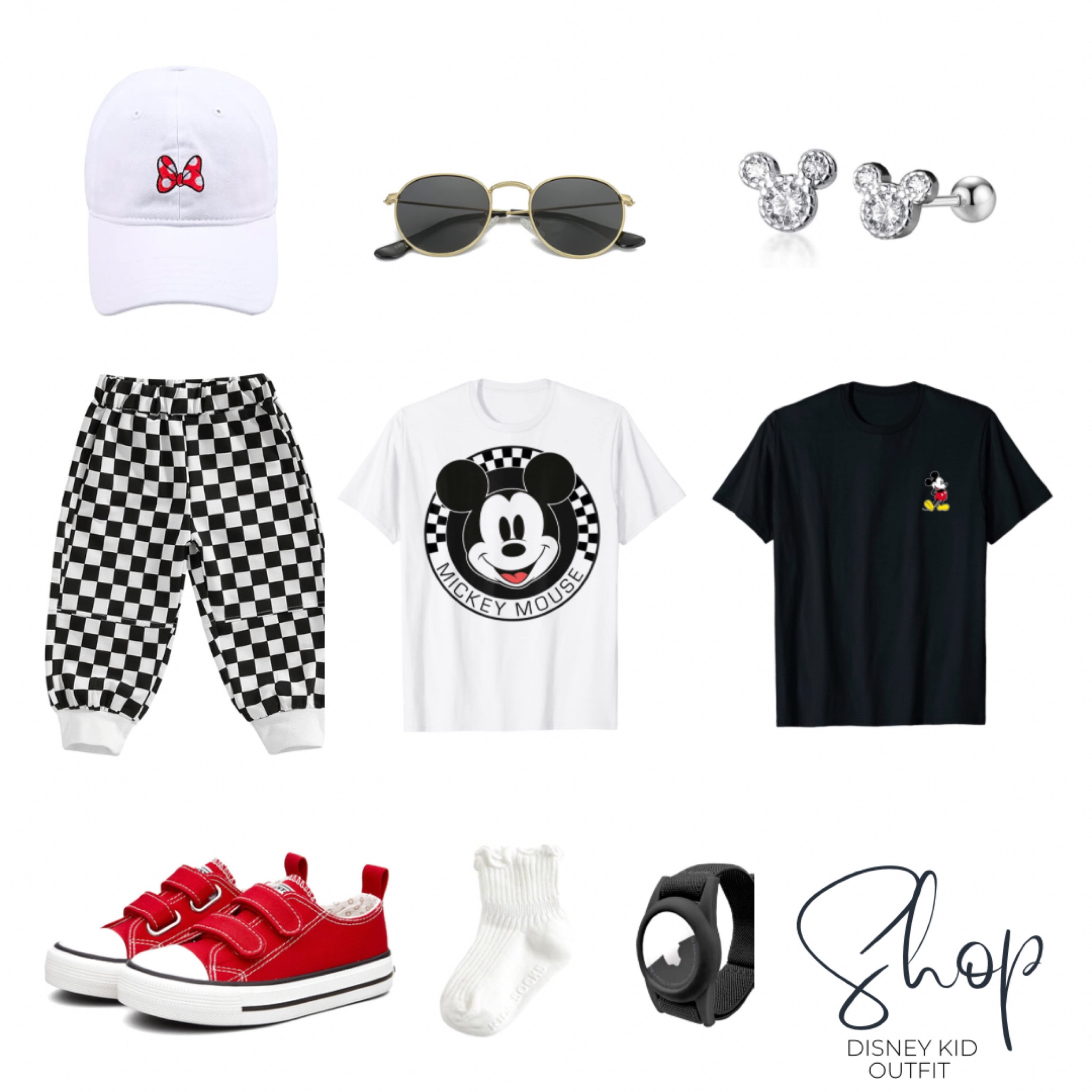 A lil black and white with a pop of red for this cool kid outfit! I have been obsessed with these checkered pants, and we use our white leather Converse look-a-likes in most outfits day to day and love them  

#LTKkids #LTKFind #LTKbaby