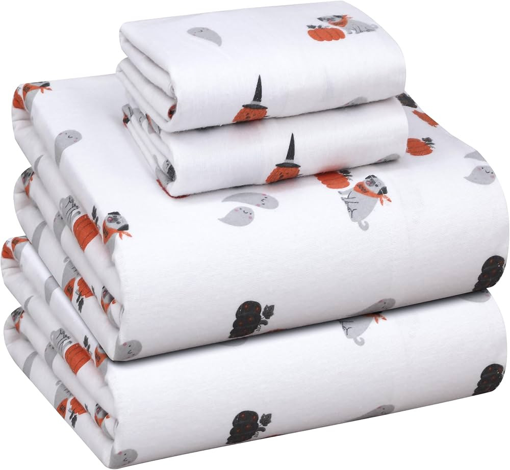 RUVANTI Flannel Sheets Queen Size - 100% Cotton Double Brushed Bed Sheets, Deep Pockets 16 Inches... | Amazon (US)