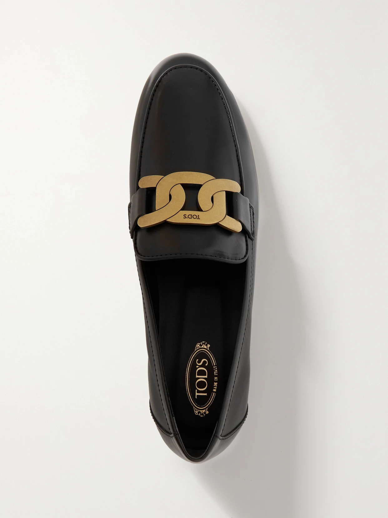 Tod's - Embellished Leather Loafers - Black | NET-A-PORTER (US)