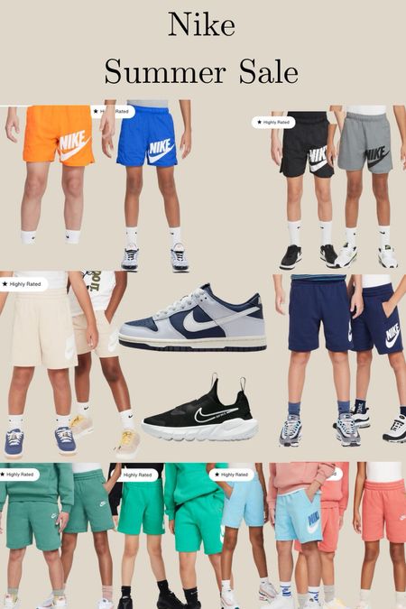 Nike Summer sale. This is all the boy’s want to wear these days.