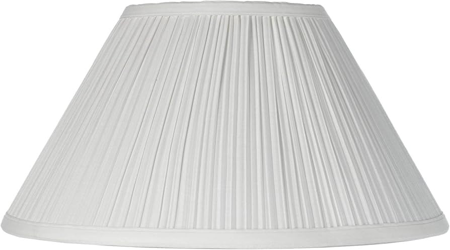 Ivory Mushroom Pleated Medium Lamp Shade 6" Top x 14" Bottom x 7" High x 8" Slant (Spider) Replac... | Amazon (US)