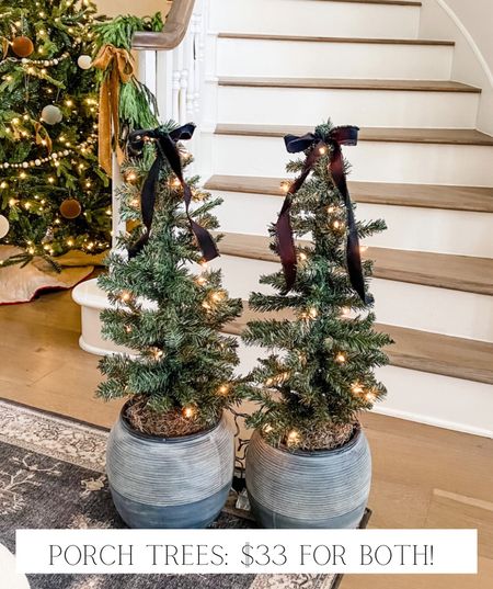 Porch trees for a GREAT price!! 

I  put mine in pots from Hobby Lobby and added velvet ribbon (also from Hobby Lobby) 






Artificial Christmas tree, Christmas porch, outdoor Christmas, Christmas yard, Christmas tree sale, small Christmas tree, mini Christmas tree, outdoor Christmas tree 

#LTKSeasonal #LTKsalealert #LTKHoliday