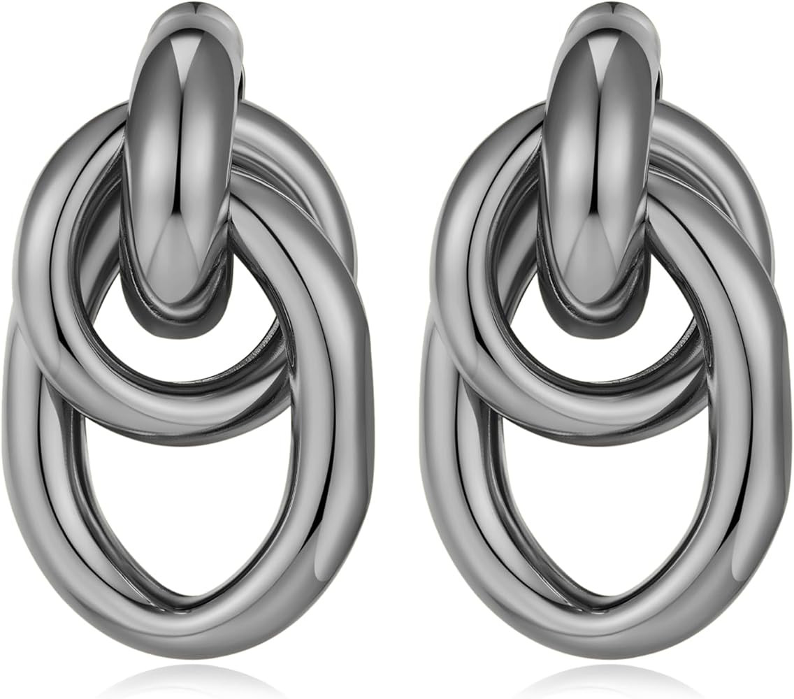 Gold Geometric Drop Dangle Earrings for Women Long Link Dangle Earrings Jewelry Gift | Amazon (US)