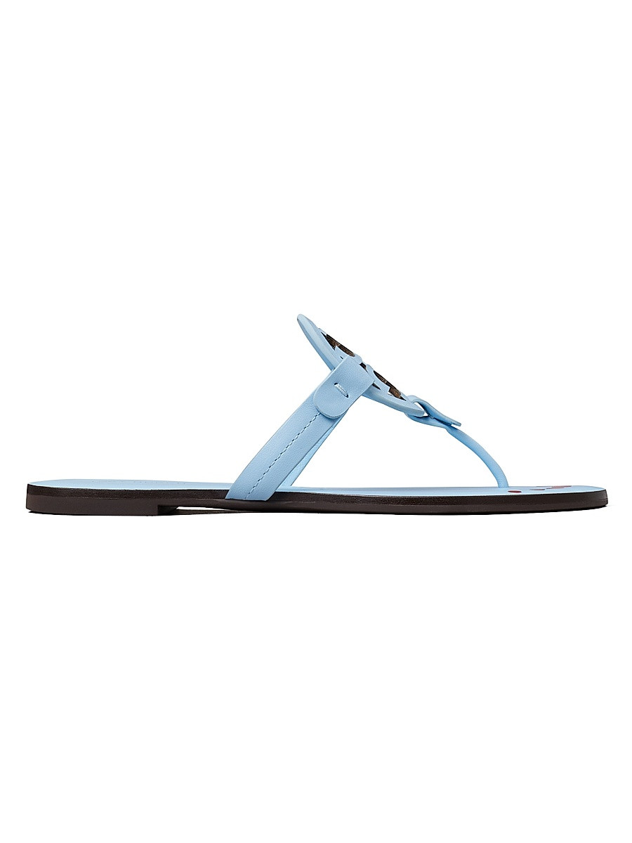 Women's Miller Leather Sandals - Washed Sky - Size 8.5 | Saks Fifth Avenue