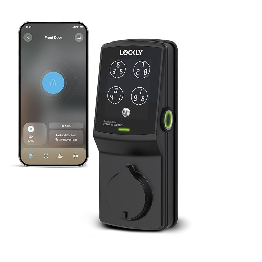 Lockly Secure Plus, Keyless Entry Door Lock, Smart Locks for Front Door, Smart Lock Deadbolt, PIN... | Amazon (US)