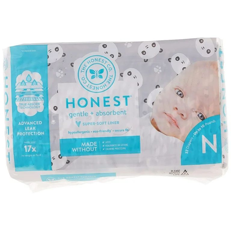 The Honest Company - Diapers Size 0 Newborn - Pandas - 32 Count | Walmart (US)