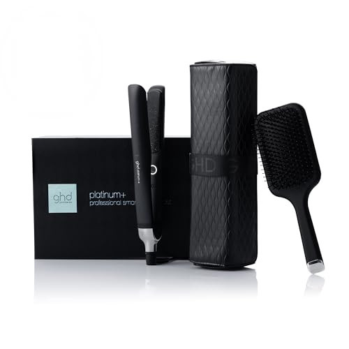 ghd Platinum+ Styler Festive Gift Set ― 1" Flat Iron Hair Straightener + All Rounder Paddle Brush + Luxury Heat-Resistant Bag | Professional Hair Styling Tool for Stronger Hair & More Shine | Amazon (US)