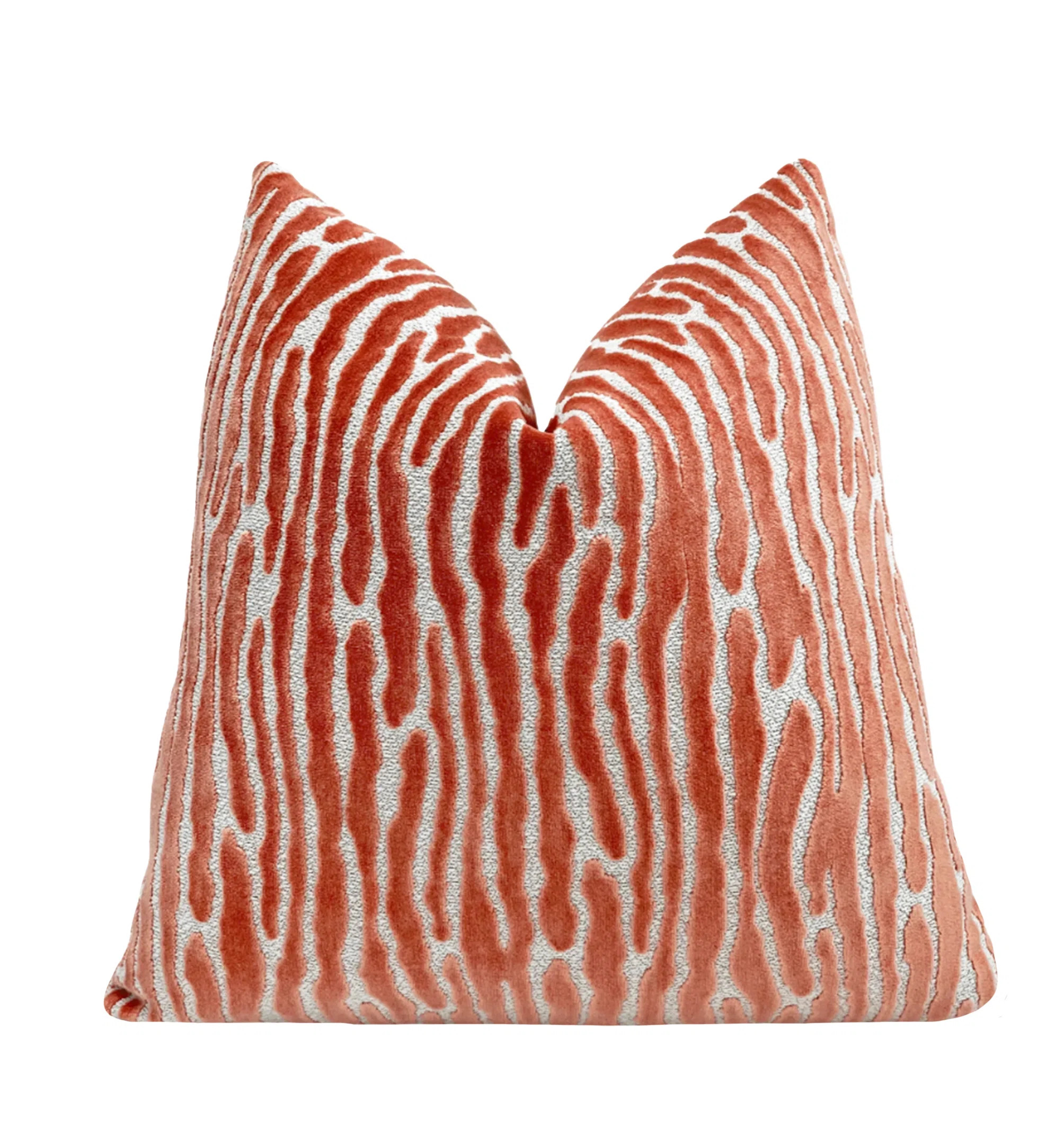 Stripe Velvet Throw Pillow Cover | Wayfair North America