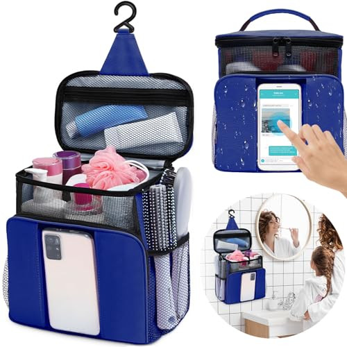 Dorm Room Essentials for College Students Girls Boys Guys, Toiletry Bag Travel Bag with Hanging Hook, Water-resistant Shower Caddy Portable for Bathroom Camping Swimming Beach, Gifts for Christmas | Amazon (US)