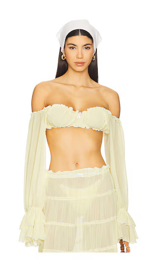 Elma Shirt in Daisy Yellow | Revolve Clothing (Global)