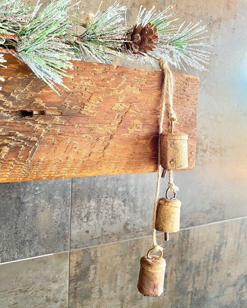 Rustic Farmhouse Bell Cascade | Christmas Decor | Door charm, Tree Decoration | Etsy (US)