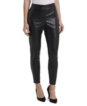 Women's Croc Pleather Pull On Pant | Macys (US)