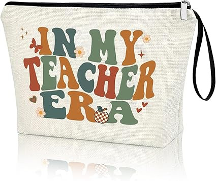 Teacher's Day Teacher Appreciation Gifts Makeup Bag IN MY TEACHER ERA Thank You Teacher Present I... | Amazon (US)