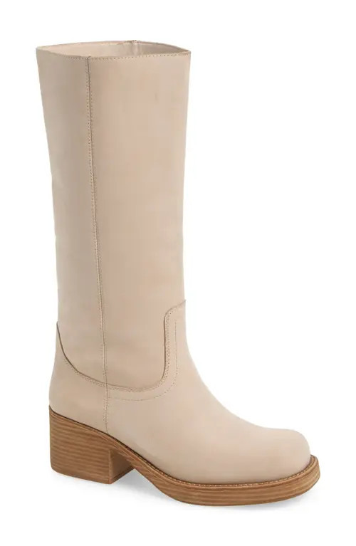 Jeffrey Campbell Reflect Platform Boot in Ivory Nubuck at Nordstrom, Size 9.5 | Nordstrom