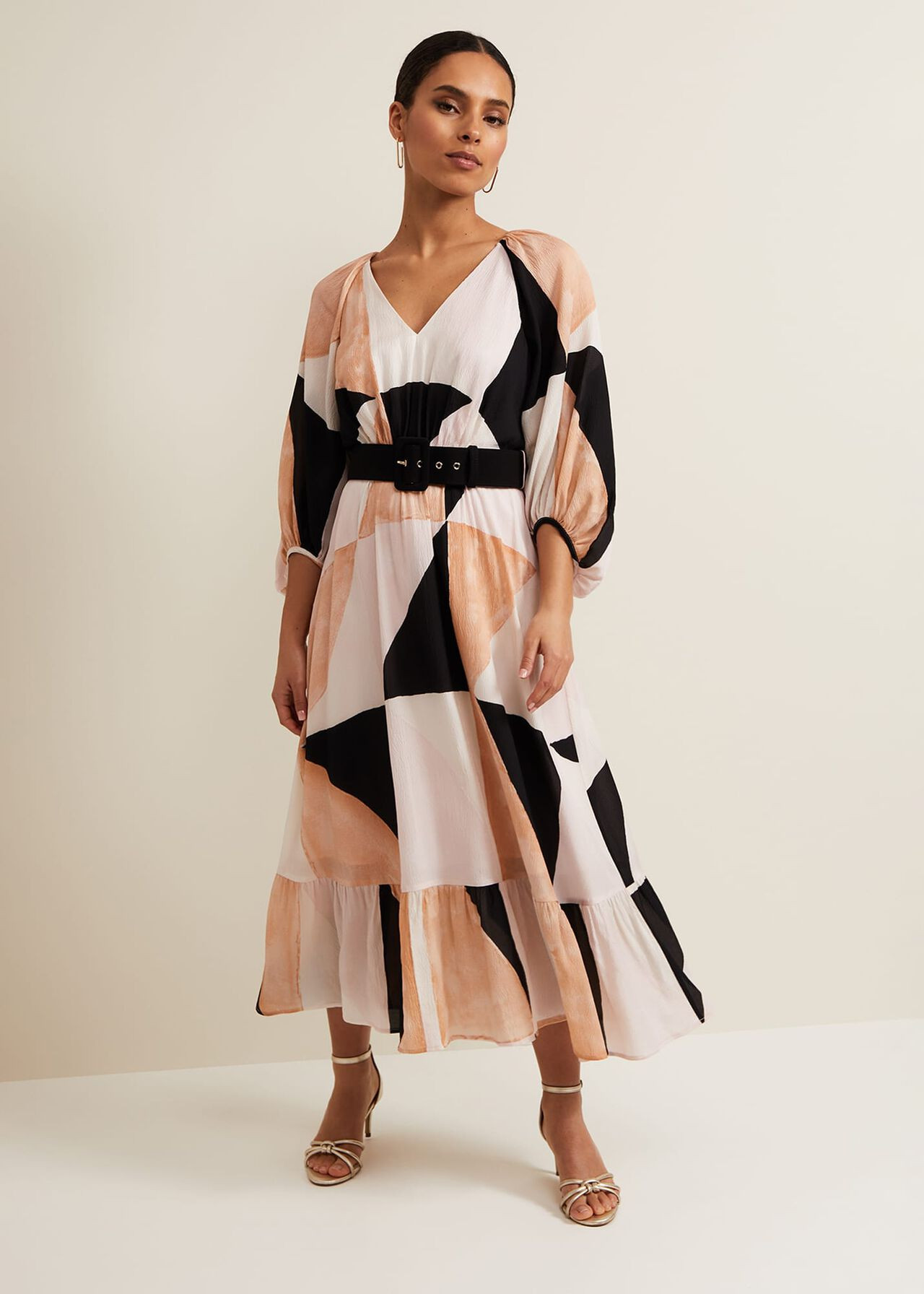 Petite Sophia Colour Block Belted Dress | Phase Eight UK | | Phase Eight (UK)