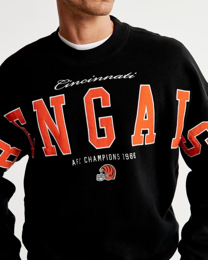 Cincinnati Bengals Graphic Crew Sweatshirt | Abercrombie & Fitch (US)