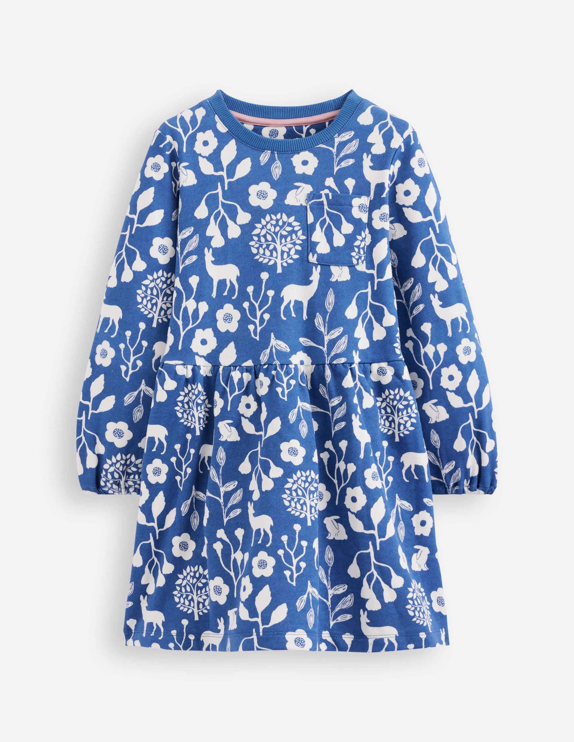 Loopback Sweat Dress-Woodland Floral | Boden (US)
