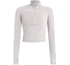 Vsaiddt Women's Athletic Half Quarter Zip Pullover Sweatshirt Quick Dry Workout Jackets Yoga Running | Amazon (US)