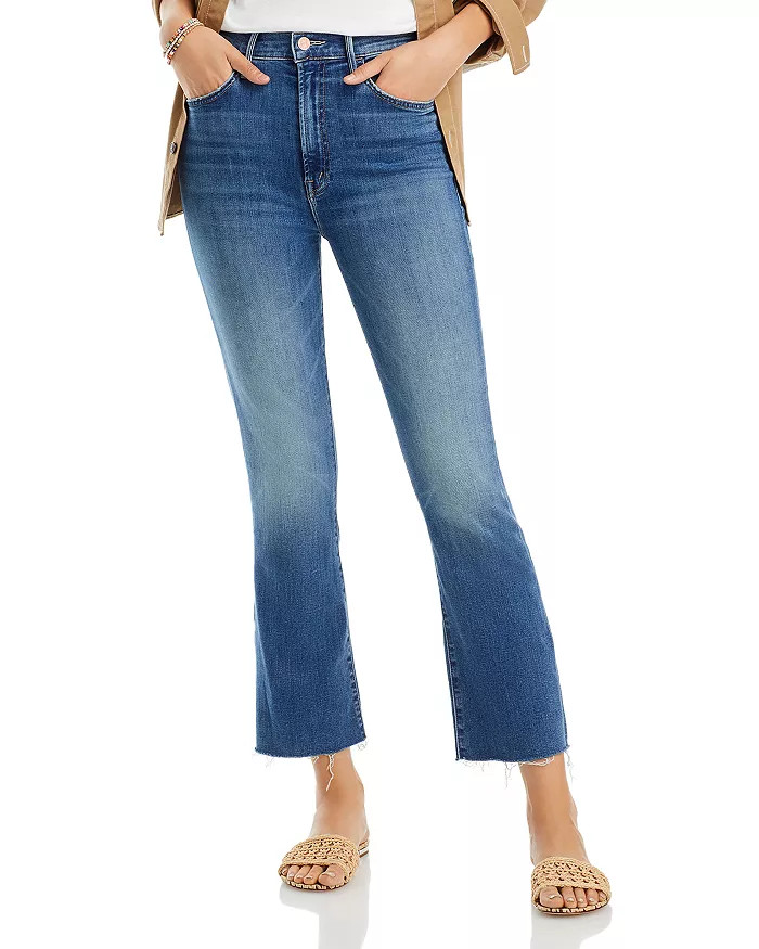 The Hustler High Rise Ankle Fray Flare Jeans in Healing Jar | Bloomingdale's (US)