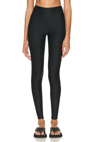 alo High Waisted Airlift Legging in Black | FWRD 