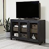 Signature Design by Ashley Lenston Transitional Accent Cabinet or TV Stand, Black & Gray | Amazon (US)