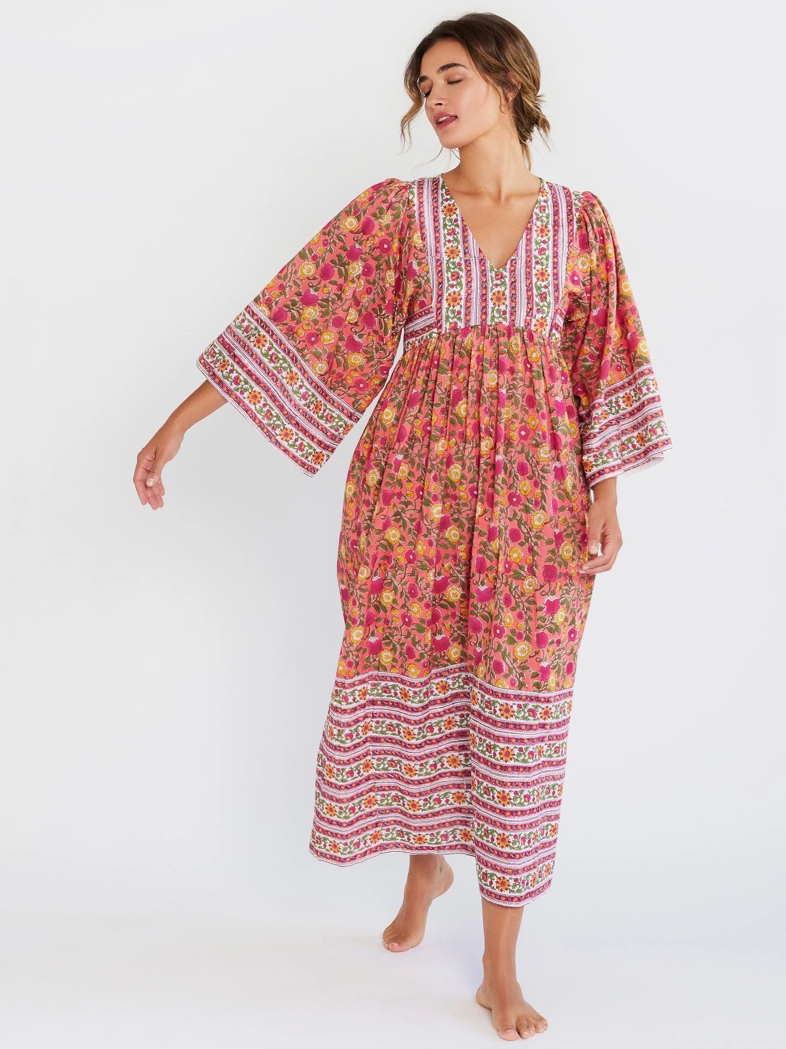 Shop Mille - Adele Dress in Passionfruit | Mille