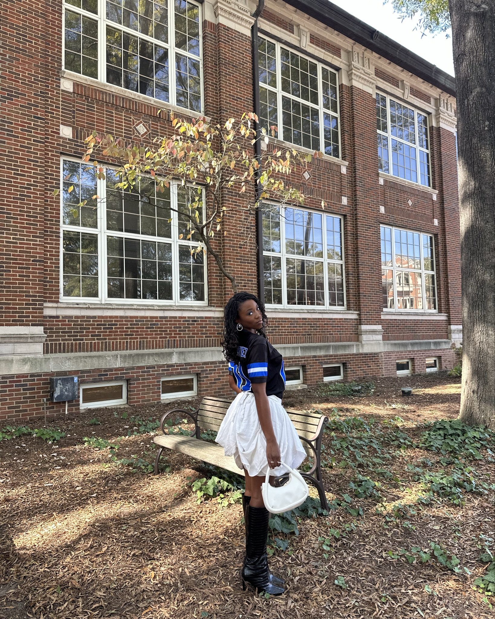 Cutest fall outfit perfect for football homecoming season! #footballszn #homecoming #falloutfitinspo