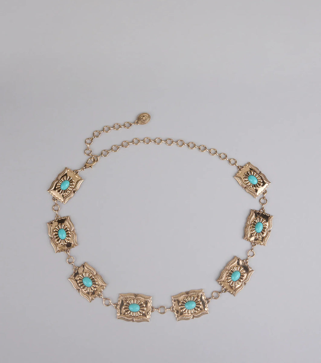 Hometown Rodeo Concho Chain Belt | Windsor Stores