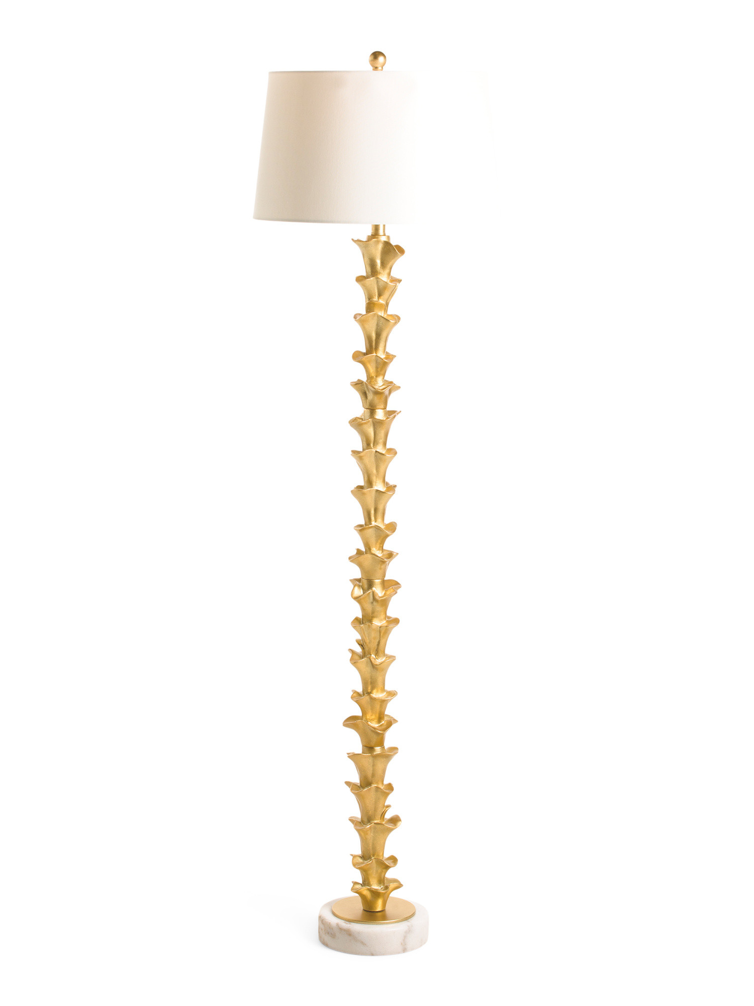 62.25in Gold Leaf Finish Floor Lamp | Home | Marshalls | Marshalls