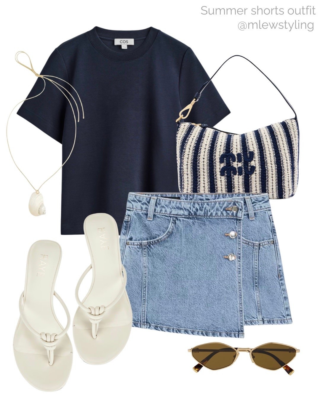 Zara skort outfit 💙

Tags: summer outfit, navy blue t-shirt, miu miu crochet bag, white sandals, metal sunglasses, shell necklace, vacation outfit

#LTKsummer #LTKbag #LTKstyletip