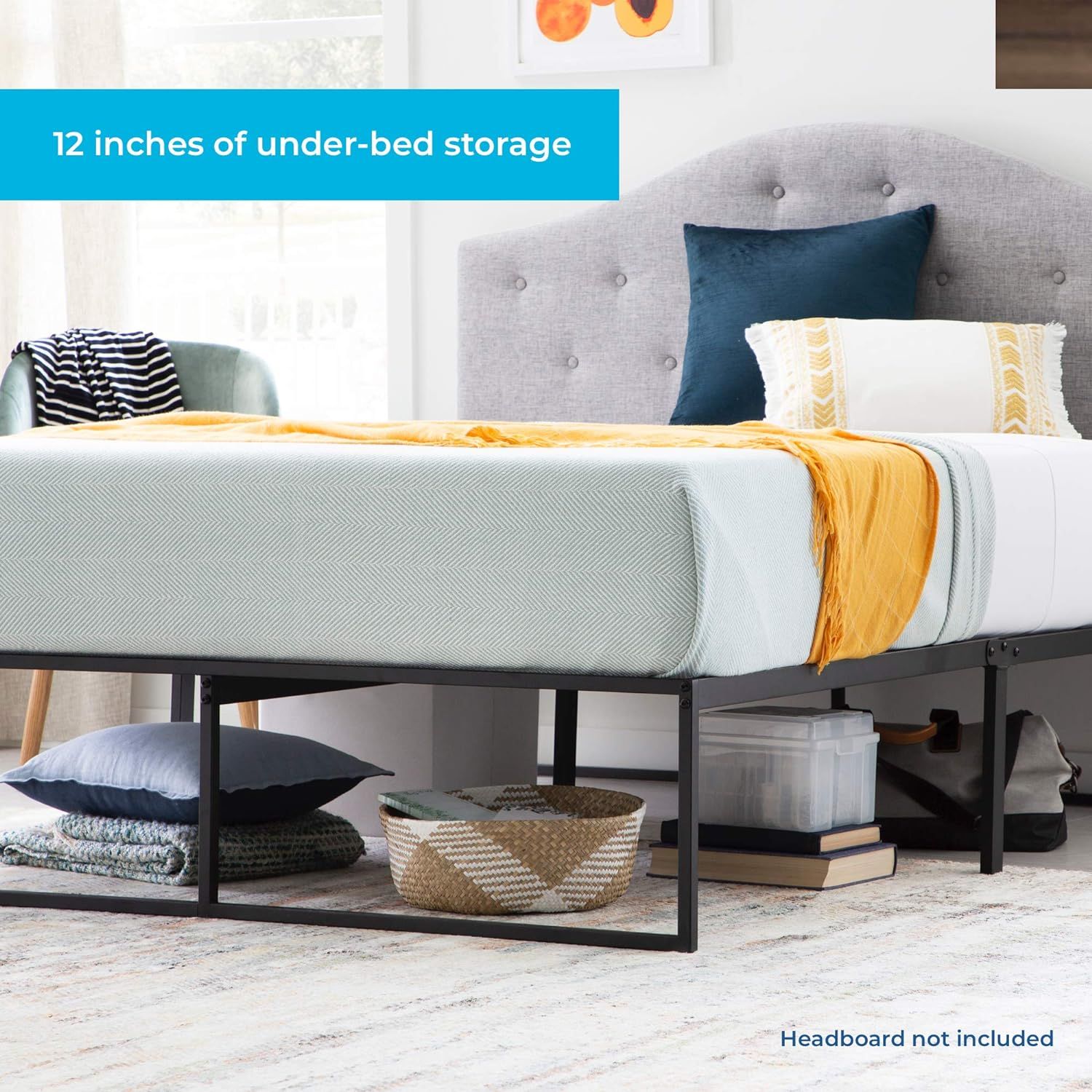 LINENSPA Contemporary Platform Bed Frame, California King | Amazon (US)