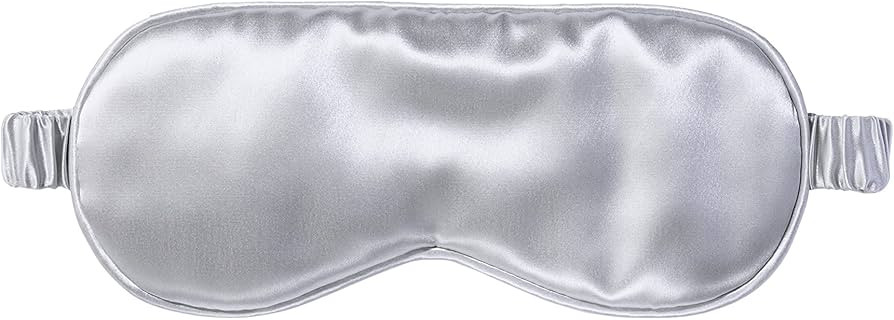 Slip Silk Sleep Mask, Silver (One Size) - 100% Pure Mulberry 22 Momme Silk Eye Mask - Comfortable... | Amazon (US)