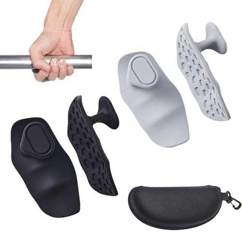 Anti-Slip Workout Rubber Weight Grips, Ergonomic Rubber Hand Protector Gloves for Weight Lifting Palm Protection, Anti-Slip Gym Grips for Pull-Ups Training and Exercise Men Women, 2 Pairs | Amazon (US)